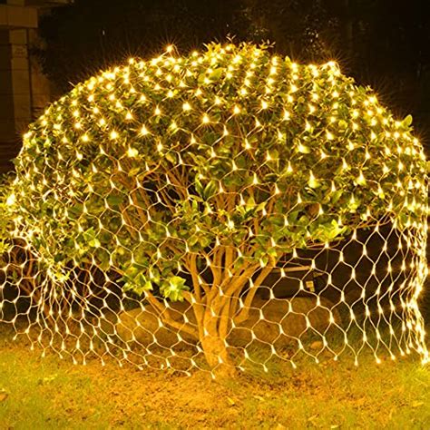 WATERGLIDE Outdoor Christmas Net Lights 12FT X 5FT 360 LED Fairy