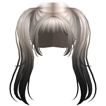 Anime Pigtails Blonde To Black Roblox