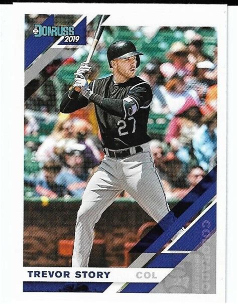 2019 Donruss 185 Trevor Story Colorado Rockies EBay