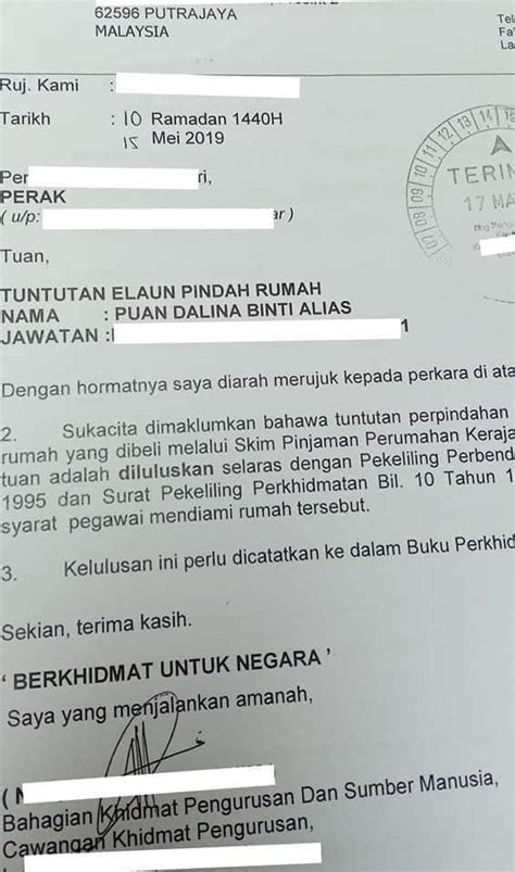 Contoh Surat Memohon Perpindahan Tempat Kerja