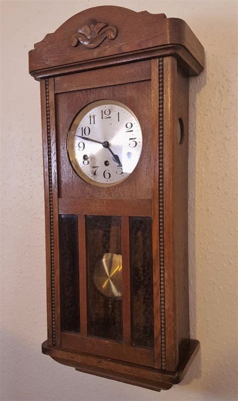 Antique Haller Benzing Of Schwenningen Westminster Chime Wall Clock