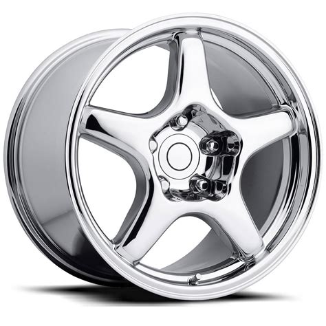 Factory Reproductions Wheels FR 21 C4 ZR1 Corvette - Chrome Rim Wheel ...