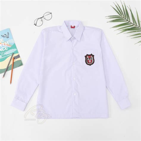 Jual Baju Seragam Sekolah SD SMP SMA Atasan Kemeja Putih Lengan Panjang