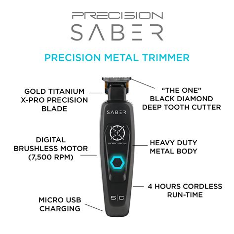 Stylecraft Saber Pro Hair Trimmer Metal Body Digital Brushless Motor