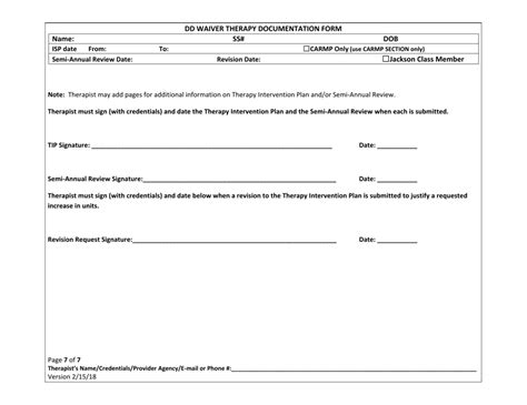 New Mexico DD Waiver Therapy Documentation Form Fill Out Sign Online