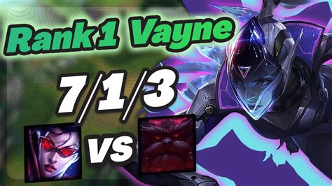 Vayne Vs Ornn Challenger Gameplay Rank Vayne Youtube