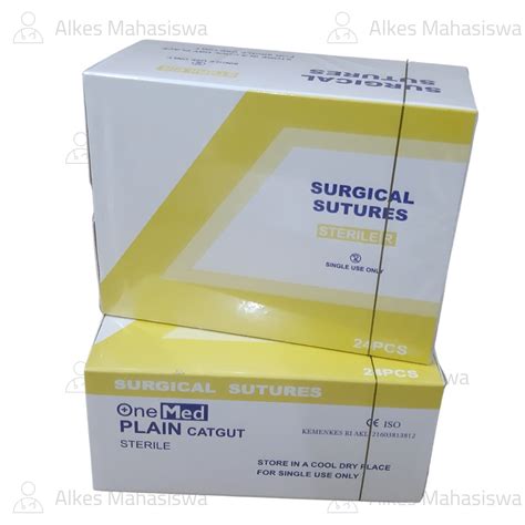 Jual Benang Plain Catgut With Needle Pakai Jarum Onemed Shopee