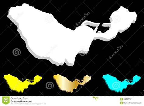 3D map of Ceuta stock vector. Illustration of icon, infographics ...