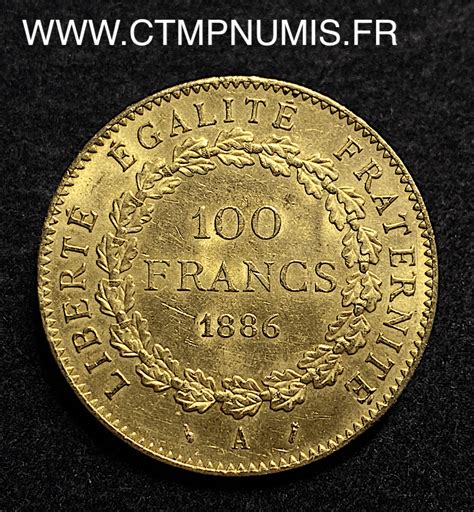 Francs Or Genie Iii Republique A Paris Ctmp Numis