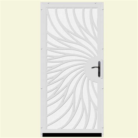 Unique Home Designs 36 In X 80 In Solstice White Surface Mount Steel