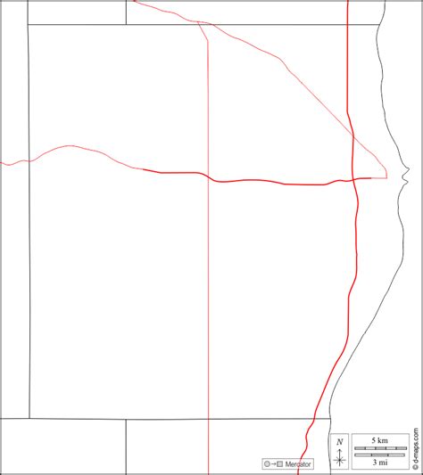 Condado De Sheboygan Mapa Livre Mapa Em Branco Livre Mapa Livre Do