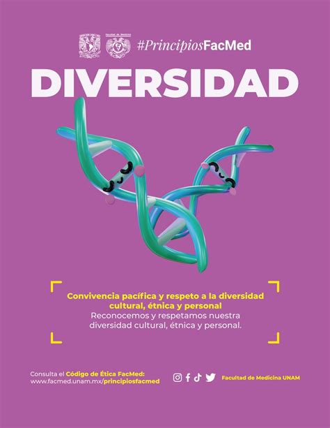 FacultadMedicinaUNAM On Twitter PrincipiosFacMed Diversidad