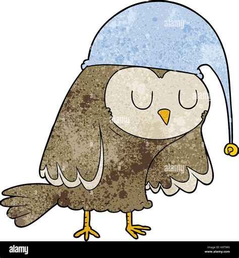 cartoon owl sleeping Stock Vector Image & Art - Alamy