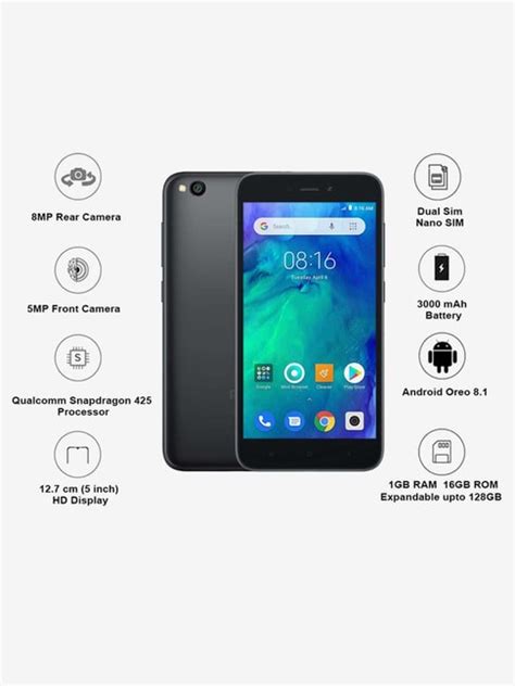 Buy Xiaomi Redmi Go 16 GB Black 1 GB RAM Dual SIM 4G Online At Best