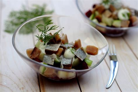 Salade de hareng fumé betterave et granny smith Amandine Cooking