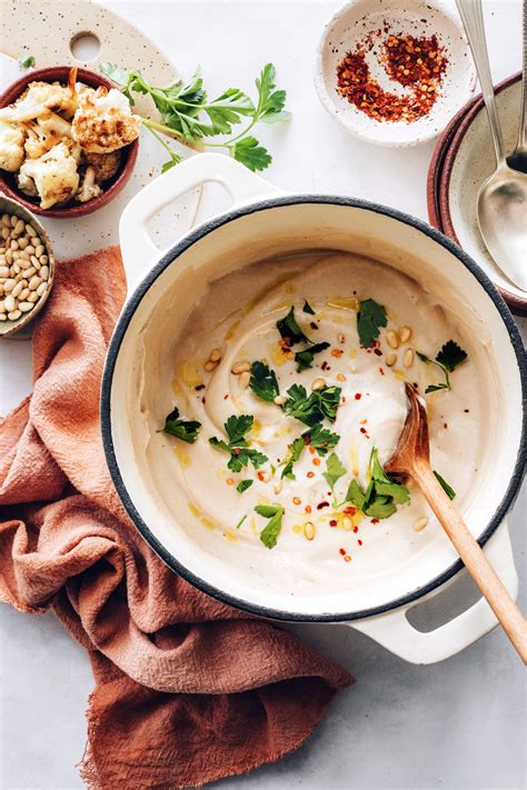 Creamy Roasted Cauliflower Soup Minimalist Baker Recipes