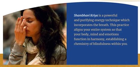 What Is Shambhavi Mahamudra Kriya?