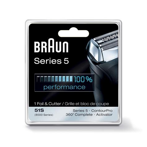 Braun Series 5 51s Foil And Cutter Replacement Head Silver