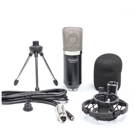 Microfone Condensador C Shockmount Youtuber Bm700 Set No Shoptime