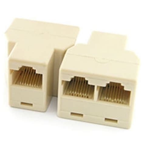 HAN KE RJ 45 Splitter Adatper Connector Ethernet Network Adapter RJ45