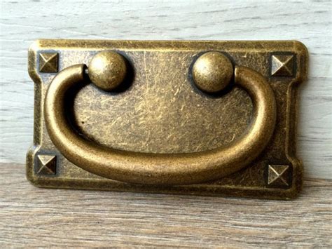 3 Vintage Style Drop Bail Dresser Pulls Drawer Pull