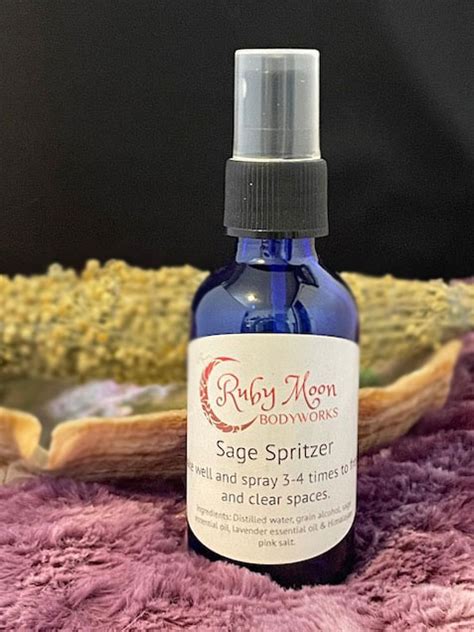 Sage Room Spray 2 Oz Ruby Moon Reiki