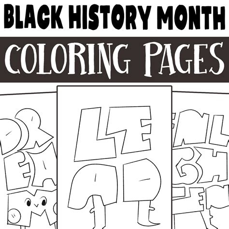 Black History Month Coloring Pages 10 African History Coloring