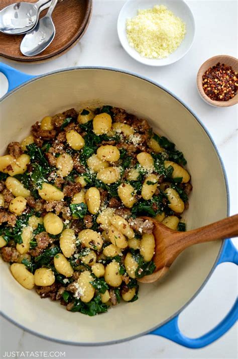 One Pot Gnocchi With Sausage Just A Taste