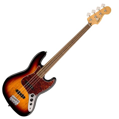 Squier Classic Vibe S Jazz Fretless Bass Lrl Tone Sunburst