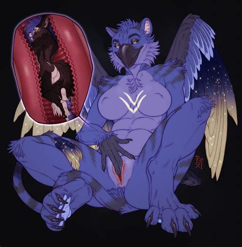 Rule 34 2022 Anthro Artist Logo Avian Beak Black Beak Black Claws Black Sclera Blue Body Blue