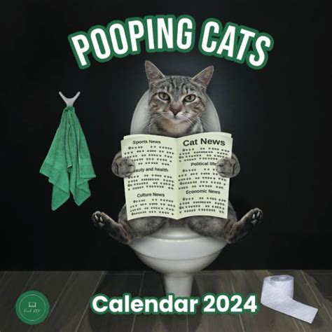 Bad Cat Calendar 2024 Pooping Dinah Flossie