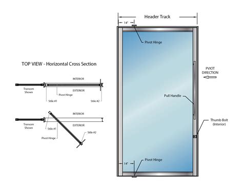 Euro Pivot™ Impact Rated Aluminum Pivot Doors/Wood Pivot Doors/Wood Pivot Doors