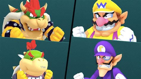 Super Mario Party Gold Rush Mine Bowser Bowser Jr Vs Wario Waluigi