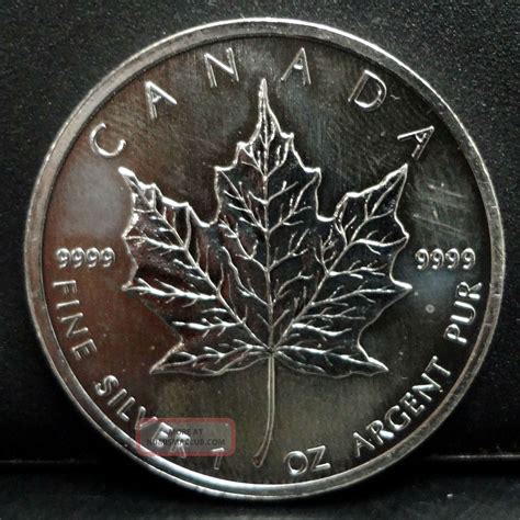 2012 Canada Maple Leaf $5. 999 Fine Silver Coin