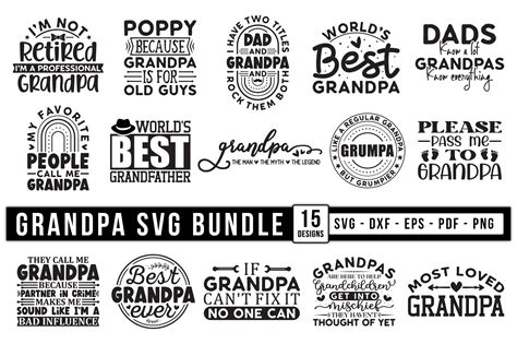 Grandpa Svg Bundle Graphic By Craftlabsvg · Creative Fabrica