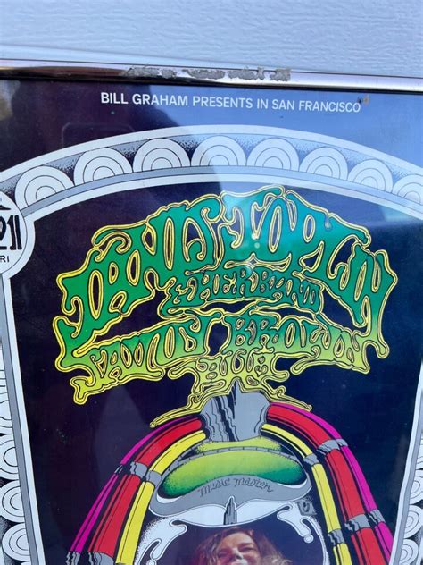 Vintage Janis Joplin Bill Graham Winterland Fillmore West Framed