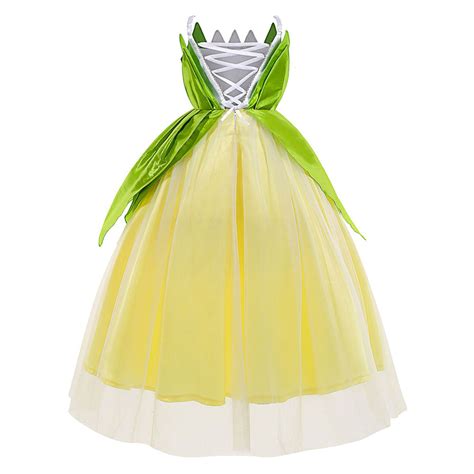 The Princess And The Frog Tiana Cosplay Costume Dress Halloween Carniv