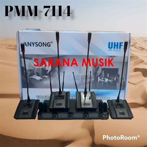 Jual Mic Wireless Podium Conference Anysong Pmm Pmm Pmm