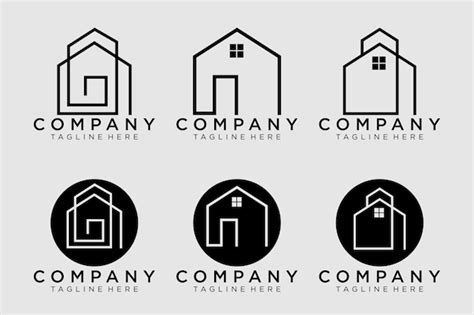 Kreatives Immobilien Logo Design Haus Logo Design Immobilien Vektor