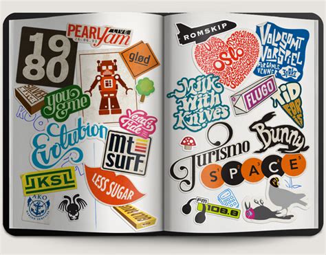 Sticker Typography Behance