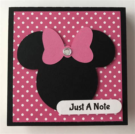 Handmade Minnie Mouse Post It Note Holder Notes Etsy