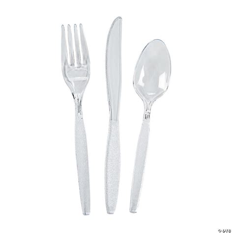 Clear Plastic Cutlery Set