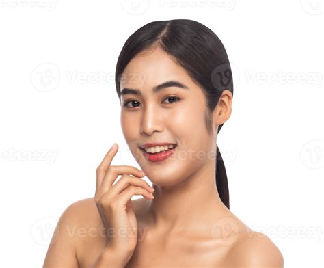 Beautiful Young Asian Woman With Clean Fresh Skin Beauty Concept Png