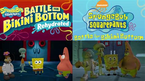 Spongebob Battle For Bikini Bottom Rehydrated Trailer Comparison 4k Youtube