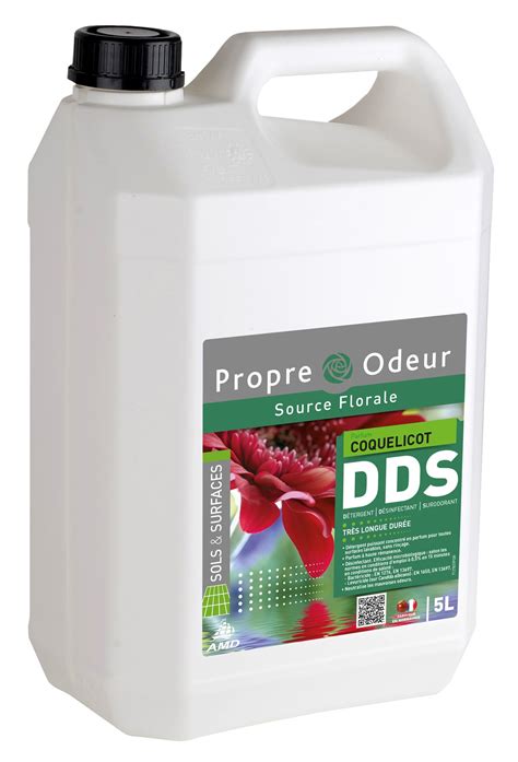 Propre Odeur Nettoyant Surodorant Coquelicot DDS 5 L Voussert