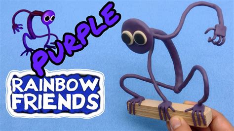 Purple Rainbow Friends En Plastilina Youtube