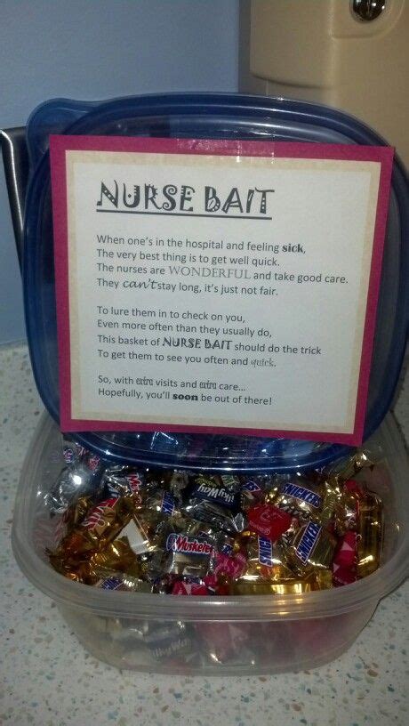 Nurse Bait A Bowl Of Candy To Put On The Counter In A Patient S Hospital Room Feeling Sick