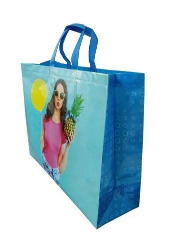 Multicolor Loop Handle Printed Non Woven Bags Shopping Bags Capacity