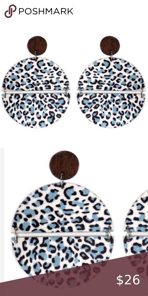 Leopard Split Disk Wood Earrings Make A Statement With These On Trend