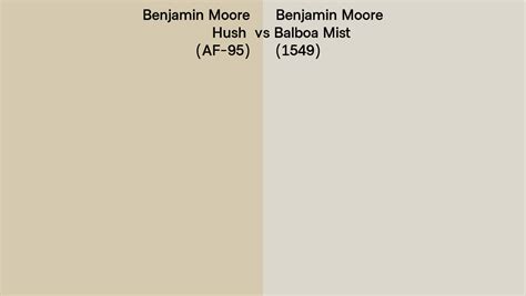 Benjamin Moore Hush Vs Balboa Mist Side By Side Comparison